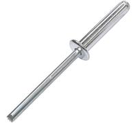 AERZETIX - Juego de 100 remaches ciegos estándar Ø5x25mm aluminio/acero - DIN 7337 A - remache pop con ruptura de vástago - C48114