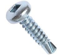 AERZETIX - Juego de 100 Tornillos autoperforantes cabeza cilíndrica Ø4.2x19mm con huella cuadrada - tornillo de chapa autorroscante - DIN 7504N - en acero galvanizado - C48394