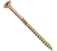 AERZETIX - Juego de 100 Tornillos para Madera Ø4.5x70mm con Cabeza Fresada - con Huella Estrella T25 - Acero Galvanizado - Carpintería Contrachapado Aglomerado Melamina Terraza Tablero Viga