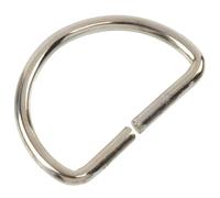 AERZETIX - Juego de 12 anillas en forma de “D” media luna de metal color plata | pasadores 30 mm | para confección de bolsos, accesorios, proyectos artesanales textiles y decoración