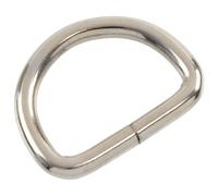 AERZETIX - Juego de 12 anillos en D | paso de cinta de 25x4 mm | accesorio para correas de bolso mercería proyectos de manualidades decoración | de metal color plata