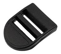 AERZETIX - Juego de 12 Hebillas de ajuste deslizantes autoblocantes - paso de correa 30mm - equipo de aire libre costura mochila cinturón manualidades - color negro - en plástico