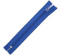 AERZETIX - Juego de 15 Cremalleras de espiral N°5 16cm no separables clásicas con cursor - en metal nylon poliéster - color azul - costura reparación creación textil