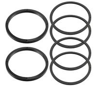 AERZETIX - Juego de 2 Anillos/separadores/espaciadores para Altavoces Ø165x12 mm | plástico ABS + 4 Juntas de estanqueidad