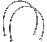 AERZETIX - Juego de 2 - Manguera de conexión flexible - 800mm - 1/2" hembra/hembra - grifo monomando sanitario cocina baño fontanería - C50985