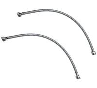 AERZETIX - Juego de 2 Mangueras de alimentación 500mm 1/2'' macho/hembra - manguera de conexión flexible - racores flexibles para grifería/mezclador/baño/cocina - C51075