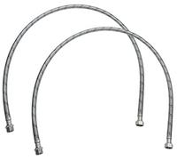 AERZETIX - Juego de 2 Mangueras de alimentación sanitario 1000mm 3/8'' macho/hembra - racores flexibles para grifería/baño/cocina - manguera de conexión flexible - C51094