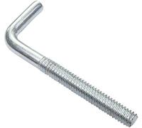 AERZETIX - Juego de 20 escarpias para atornillar de metal con rosca métrica M4x40mm - gancho angular - gancho en forma de L - alcayatas roscado de enganche - C47895