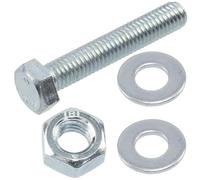 AERZETIX - Juego de 20 tornillos M8x45 mm con cabeza hexagonal + 40 arandelas M8x16 mm + 20 tuercas hexagonales M8 para bricolaje y fijación ligera | en acero