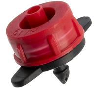 AERZETIX - Juego de 25 Goteros de Riego por Goteo con Caudal 6 Litros por Hora l/h - Sistema de Riego por Goteo Equipo de Irrigación para Jardinería - en Plástico - Color Rojo
