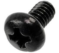 AERZETIX - Juego de 25 tornillos metálicos M2.5x4 mm con cabeza PH1 | para montaje y fijación de elementos metálicos | acero de color negro