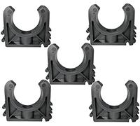 AERZETIX - Juego de 5 Abrazaderas de Montaje en Pared para Tubo Ø32mm - Soporte Guía de Tubo - en Plástico