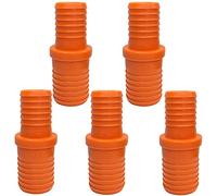 AERZETIX - Juego de 5 Racores reductores reparadores acanalados 1'' a 1''1/4'' para sistema de goteo/micro riego - empalme/manguito para mangueras de riego - en plástico - C48690