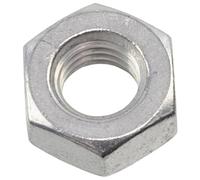 AERZETIX - Juego de 5 Tuercas hexagonales M10x1.5mm de 6 caras con rosca métrica - en aluminio - color plata - montaje preciso fijación ligera resistente