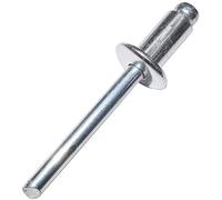 AERZETIX - Juego de 50 remaches ciegos estándar Ø6.4x12mm aluminio/acero - DIN 7337 A - remache pop con ruptura de vástago - C48323