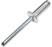 AERZETIX - Juego de 50 remaches ciegos estándar Ø6.4x18mm aluminio/acero - DIN 7337 A - remache pop con ruptura de vástago - C48121
