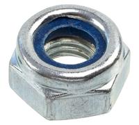 AERZETIX - Juego de 50 Tuercas autoblocantes M10x1.5mm hexagonales con rosca métrica - en acero galvanizado - color plata - alta resistencia para montaje fijación general