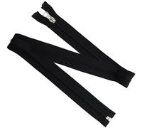 AERZETIX - Juego de 7 Cremalleras de espiral N°5 70cm separables con cursor decorativo | color negro | para creación de ropa textiles costura personalizada