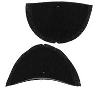 AERZETIX K41221 Par de hombreras agujereadas 210x130x10 mm con tres capas en espuma, fieltro/color negro