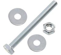 AERZETIX - Kit de 10 pernos M10x100mm con cabeza hexagonal + 20 arandelas anchas M10x30mm + 10 tuercas hexagonales M10 para bricolaje y fijación ligera | en acero