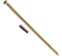 AERZETIX Kit de 15 tornillos de anclaje directo sin taco Ø7,5x212 mm con 1 punta estrella T30 1/4