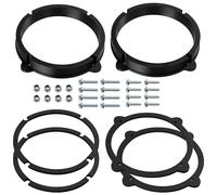 AERZETIX - Kit de 2 adaptadores para Altavoces Ø165mm de plástico Negro | Compatible con VW Golf IV (1J/1K), V (1K), Polo IV, New Beetle, Leon I (1M), Bora (1J5/1JM), Passat CC (3C)