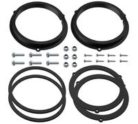 AERZETIX - Kit de 2 adaptadores para Altavoces Ø165mm de plástico Negro para Puertas Delanteras/traseras | Compatible con Ford C-MAX II Mondeo V Pre-Facelift Focus DYB Transit Connect II Fiesta JA8