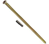 AERZETIX Kit de 20 tornillos de anclaje directo sin taco Ø7,5x182 mm con 1 punta estrella T30 1/4