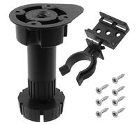 AERZETIX Kit de 4 Patas Regulables para Muebles 100-150 mm / 2 Clips para zócalo / 23 Tornillos
