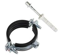 AERZETIX Kit de 8 abrazaderas para tubo 1 1/2" 48-51 mm con tornillos y tacos de fijación