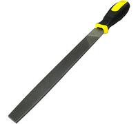 AERZETIX - Lima de afilado Metálico Plano Fino de Acero - Longitud 250mm - Herramienta de Acabado manual para Modelar el Metal - Limar/Alisado/Pulido/Mecánico - Mango bimaterial - C45965