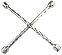 AERZETIX - Llave de desmontaje rueda en forma de cruz con 4 tamaños 17x19x21x23mm - huella de 6 lados - longitud 355mm - en acero - C46642