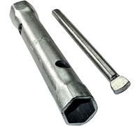 AERZETIX - Llave de tubo recto 16x17mm 6 lados con Husillo Rígido/Torniquete de sujeción extraíble - Monobloque - Llave tubular Descorchado de Doble Extremo - Grifería - en acero CR-V - C45639