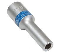 Aerzetix - Llave de vaso - Largo - Hexagonal 8mm - 1/2” - CrV - C2240