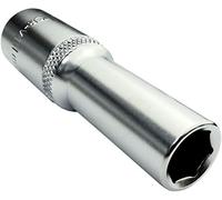 AERZETIX - Llave de vaso - Profundo/extendido/largo - 1/2x11mm - para atornillar/trinquete manual/neumático - Cuerpo cilíndrico - Hexagonal/6 lados Allen - en acero CR-V - Color plata - C45042