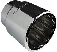 AERZETIX - Llave de vaso/Punta - Corta - 3/4x41mm - para atornillar/trinquete manual/neumático - Cuerpo cilíndrico - 12 lados/bi-Hexagonal - en acero CR-V - C45068