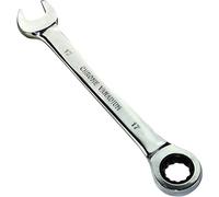 AERZETIX - Llave Plana combinada manual extremo abierto/Clásico 17mm - a Llave de trinquete 17mm Anillo/Ojo 12 lados - Métrico - CR-V - para Apriete/Ensamble - Mango Recto Pulido - DIN 3113 - C45513