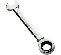 AERZETIX - Llave Plana combinada manual extremo abierto/Clásico 25mm - a Llave de trinquete 25mm Anillo/Ojo 12 lados - Métrico - CR-V - para Apriete/Ensamble - Mango Recto Pulido - DIN 3113 - C45508