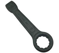 AERZETIX - Llave poligonal de golpe reforzada 30mm - llave de impacto métrico a ojo - DIN 7444 - longitud 190mm - 12 lados bi-hexagonal - en acero CR-V - C46505