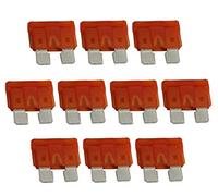 Aerzetix - Lote de 10 fusibles planos naranjas MIDI 40 A, 6 V, 12 V, 24 V, 32 V, 19 mm, para coche, camión utilitario