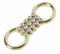 AERZETIX - Lote de 10 hebillas decorativas para proyectos de costura ocio creativo decoración | pasador 10 mm | en plástico color dorado