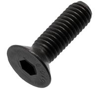 AERZETIX - Lote de 25 tornillos metálicos M6x20 mm con cabeza avellanada hexagonal interna HEX4 | paso de rosca: 1 mm | de acero ennegrecido | para ensamblajes mecánicos y proyectos creativos