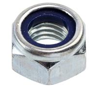 AERZETIX - Lote de 25 tuercas de bloqueo hexagonales M12x1,75 mm - con rosca métrica - acero galvanizado - color plata - fijación de montaje de uso general