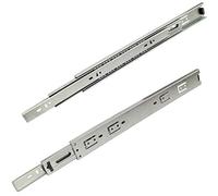 AERZETIX: Par de guías correderas con rodamiento de bolas para cajones extracción total 45mm 45kg (40cm)