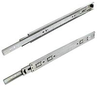 AERZETIX: Par de guías correderas con rodamiento de bolas para cajones extracción total 45mm 45kg (45cm)