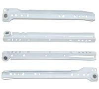 AERZETIX: Par de guías de rodillo correderas para cajones 25kg (25cm)