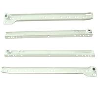 AERZETIX: Par de guías de rodillo correderas para cajones 25kg (35cm)