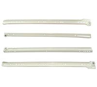 AERZETIX: Par de guías de rodillo correderas para cajones 25kg (50cm)