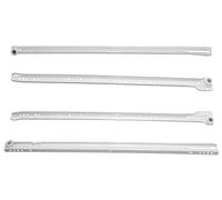 AERZETIX: Par de guías de rodillo correderas para cajones 25kg (55cm)