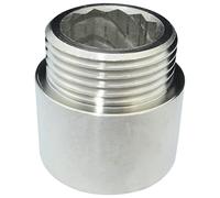 AERZETIX - Racor Prolongación de Unión Recto para Atornillar - Rosca Macho/Hembra 3/4" - Longitud 20mm - en Metal